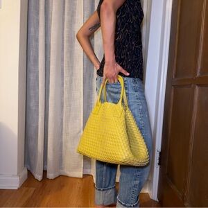 NWOT Anthropology Hand Woven Tote Bag